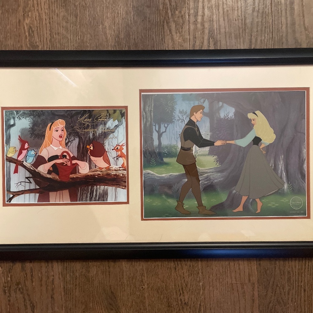 Sleeping Beauty signed “ Dream duet” limited edition sericel  s